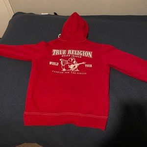 Red True Religion Zip Up